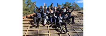 Panner på taket/isolasjon i vegger-dugnad!